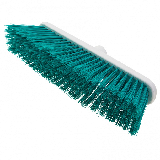 Фото 2 товара Щетка пластмассовая для подметания пола, 27 см, без черенка, бирюзовая щетина, Home Palisad