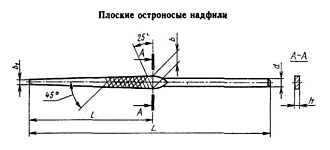Надфиль плоский остроносый 160 мм №00 Sekira - фото 2