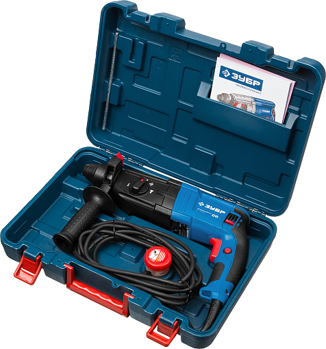 Фото 5 товара ЗУБР 800 Вт, 0-1200 об/мин, 0-4800 уд/мин, кейс, перфоратор горизонтальный ЗП-26-800 К Профессионал
