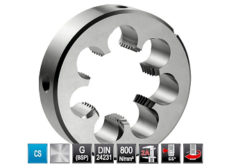 Плашка трубная G 3/8 BUCOVICE (Чехия) арт. 212380 - фото 3