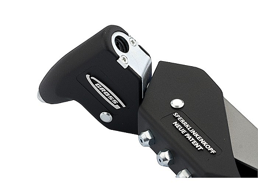 Фото 1 товара Заклепочник литой, усил., поворотный 0-360 град, заклепки 2,4-4,8 мм Gross