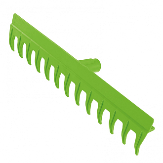 Грабли пластиковые, 430 мм, 13 прямых зубьев, металлический черенок, Сибртех - фото 2