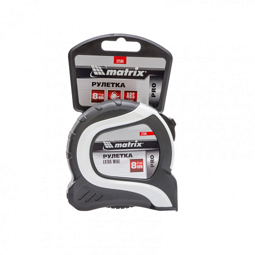 Фото 3 товара Рулетка Extra Wide, 8 м x 27 мм, двухкомпонентный корпус, Pro Matrix