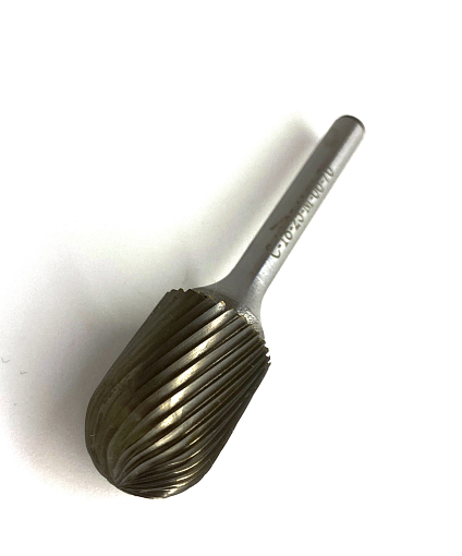 Фото 2 товара Борфреза сфероцилиндрическая тип С 18х25х6х70 спиральная насечка арт. C18 25М06 Sekira