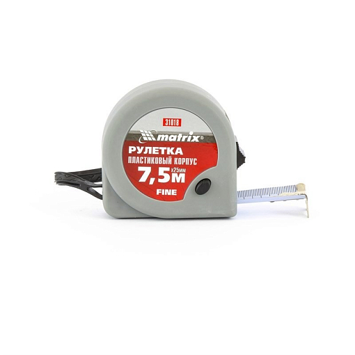 Фото 0 товара Рулетка Fine, 7,5 м х 25 мм, пластиковый корпус Matrix