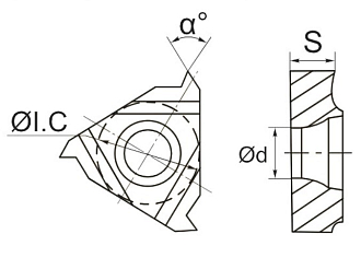 06IR A60 K15 резьбовая пластина Deskar - фото 2