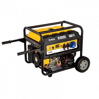 Генератор бенз. PS 90 EA, 9.0 кВт, 230В, 25 л, коннектор автоматики, электростартер Denzel - фото 4