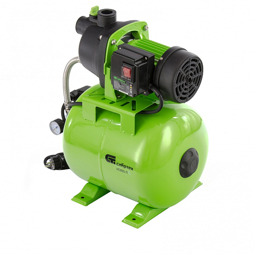 Фото 2 товара Насосная станция НС850-П, 850 Вт, напор 42 м, 3500 л/ч, ресивер 19 л Сибртех