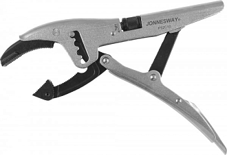 Зажим ручной переставной с шарнирной губкой и трубным захватом, 250 мм, 0-80 мм, Jonnesway - фото 2