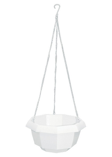 Фото 1 товара Кашпо подвесное, 200 х 140 мм, пластиковая корзина многогранная Palisad