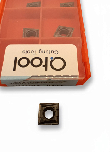 Фото 1 товара XCMT080304 TC HM1014 пластина для сверла многофункционального TCAP Qtool