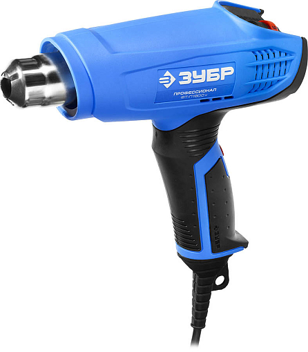 Фото 0 товара Фен технический ФТ-П1800 К Профессионал ЗУБР 1800 Вт, 1 режим: 80-400°С; 2 режим: 100-550°С, кейс