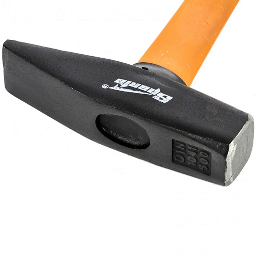 Фото 1 товара Молоток слесарный, 500 г, фибергласовая обрезин. рукоятка Sparta