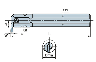 MGIVR2016-3 державка для обработки внутренних канавок Deskar - фото 2