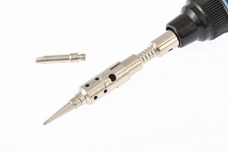 Горелка газовая, тип "Карандаш", 2 насадки для пайки, 130 мм Sparta - фото 2