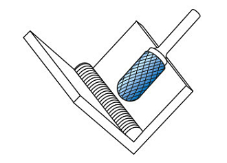 Борфреза сфероцилиндр. тип C WRC 12х20 dхв=6 Lобщ=65 Blue-Tec Karnash арт. 11.5021-100 - фото 2