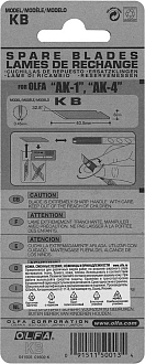 OLFA 6 мм, Лезвие перовое для АК-1 OL-KB - фото 6