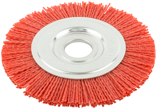 Фото 0 товара Корщетка-колесо нейлоновая, посадочный диаметр 22,2 мм, Профи 125 мм FIT