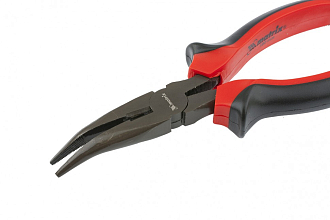 Длинногубцы изогнутые Black Nickel, 160 мм, двухкомпонентные рукоятки Matrix - фото 4