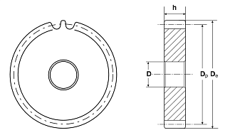 Зубчатая шестерня без ступицы, M=5, Z=114 CM32114 TECHNIX - фото 2