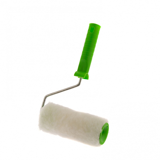 Фото 1 товара Валик с нат. мехом, с ручкой, 150 мм, ворс 12 мм, D 48 мм, D ручки 6 мм, Россия Сибртех