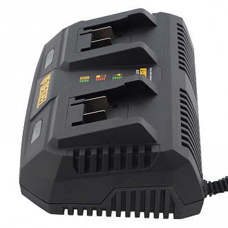 Устройство зарядное для аккумуляторов IBC-18-3.0-2, Li-Ion, 18В, 3.0 А, для двух батарей Denzel - фото 4