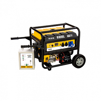 Генератор бенз. PS 55 EA, 5.5 кВт, 230 В, 25 л, коннектор автоматики Denzel - фото 7