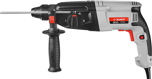 Фото 1 товара ЗУБР 800 Вт, 0-1300 об/мин, 0-4800 уд/мин, кейс, перфоратор горизонтальный П-26-800 Мастер