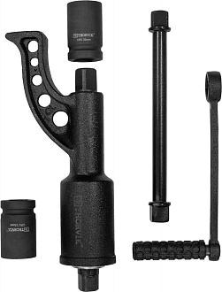 Гайковерт ручной механический удлиненный 1"DR, 3800 Нм и головки торцевые 1"DR 32 мм, 33 мм, THORVIK - фото 3