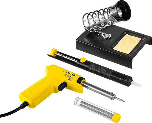 Фото 0 товара STAYER 60 Вт, 4 предмета, набор для паяльных работ Proterm 55315-70-H4 Professional