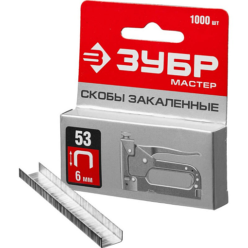 Фото 0 товара Скобы тип 53, серия «МАСТЕР» Зубр 31625-06