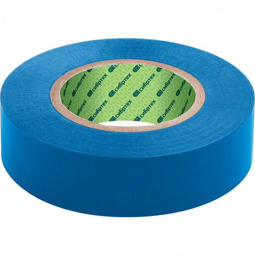 Фото 0 товара Изолента ПВХ, 19 мм х 20 м, синяя Сибртех