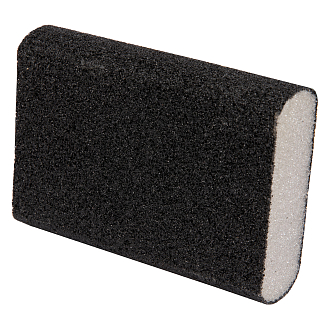 Губка для шлифования, 100 х 70 х 25 мм, овал, Средняя жесткость, P 60 Сибртех - фото 1