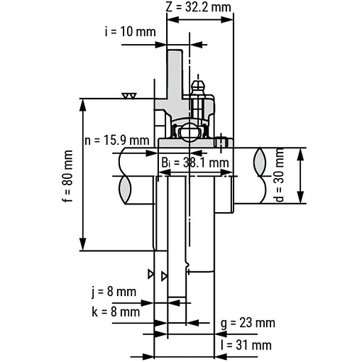 Фото 2 товара Подшипниковый узел UCFC206 TECHNIX
