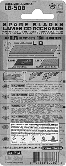 OLFA 18 мм, 50 шт., Лезвия сегментированные OL-LB-50B - фото 6