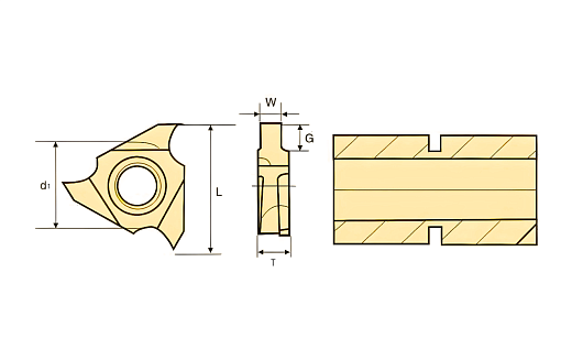 Фото 2 товара TGF32R 230 TF618 пластина для отрезки и точения канавок Deskar