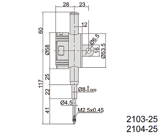 Индикатор ИЧЦ 25.4мм/1.0" дел 0.01мм/0.0005", INSIZE - фото 2