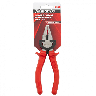Плоскогубцы Econom, 180 мм, шлифованные, пластмассовые рукоятки Matrix - фото 4