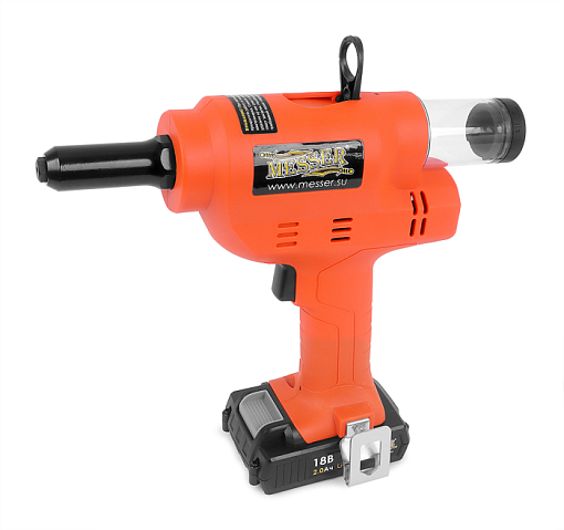 Фото 0 товара Аккумуляторный вытяжной заклепочник M4000 с возможностью работы от сети 220В Messer