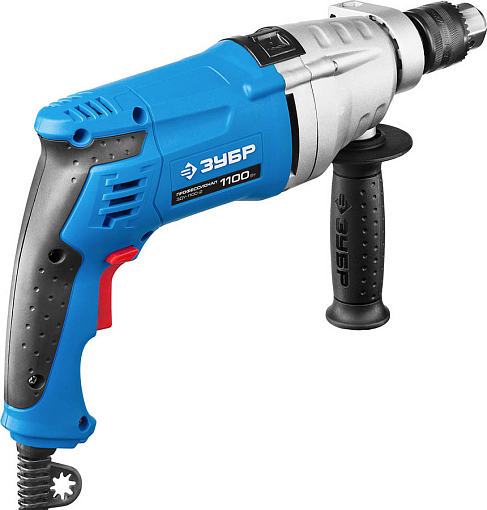 Фото 1 товара ЗУБР 1100 Вт, дрель ударная ЗДУ-1100-2 ЭРММ2 Профессионал