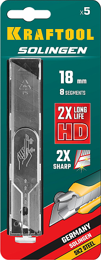 Фото 4 товара Лезвия 18 мм, 5 шт сегментированные SG-18, Kraftool