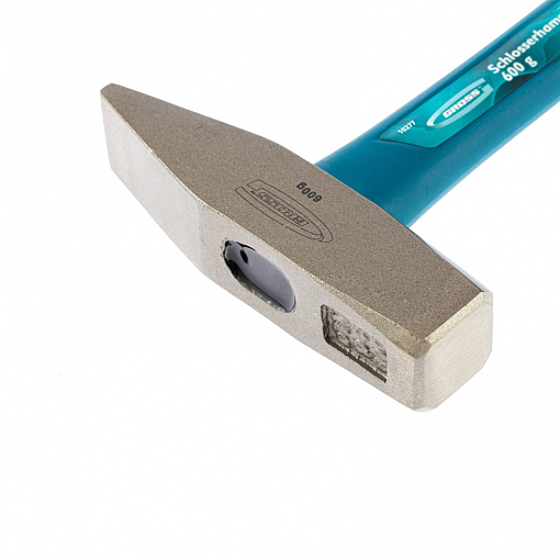 Фото 1 товара Молоток слесарный, 600 г, квадратный боек, фибергласовая обрезин. рукоятка Gross