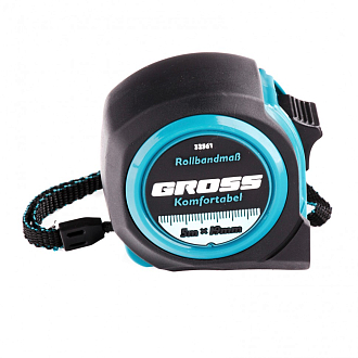 Рулетка Komfortabel 5 м х 19 мм, обрез. корпус Gross - фото 2