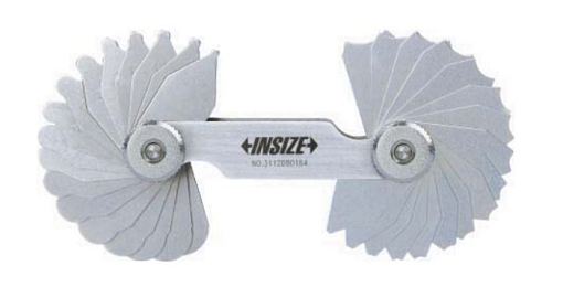 Фото 0 товара Шаблон радиусный 1-7 мм (погрешность 0.003 мм) INSIZE