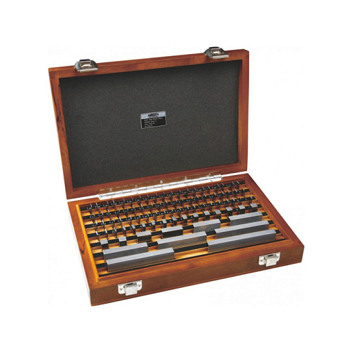 Фото 0 товара Набор концевых мер длины ISO3650 122шт класс 2 стальные с калибровкой производителя, INSIZE