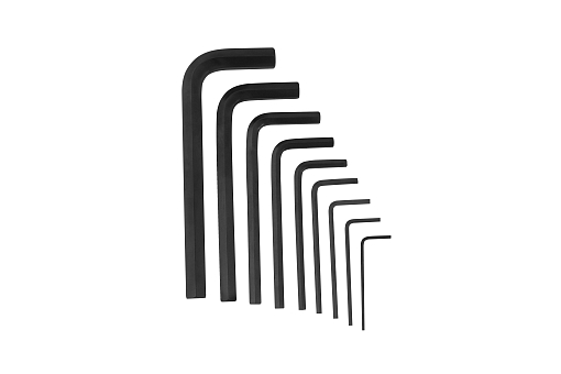 Фото 1 товара Набор ключей шестигранных 1,5-10мм на клипсе (9шт) CrV