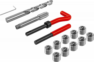 Набор для восстановления резьбы M12x1.75, 15 предметов, THORVIK - фото 2