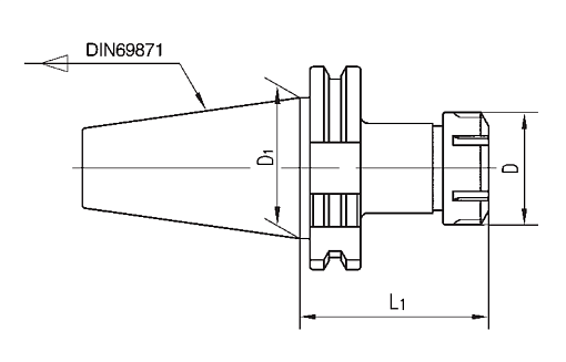Фото 1 товара DIN69871.A40-ER32-100 патрон цанговый Zegyo