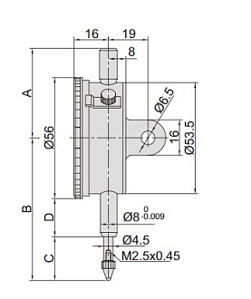 Индикатор ИЧ 2.0мм, 0.001мм, INSIZE - фото 2