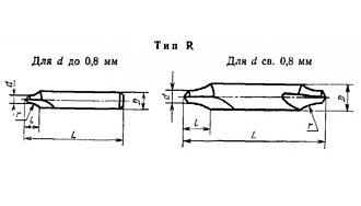 Сверло 5 мм центровочное комбинированное Тип R Р6М5 Sekira - фото 2